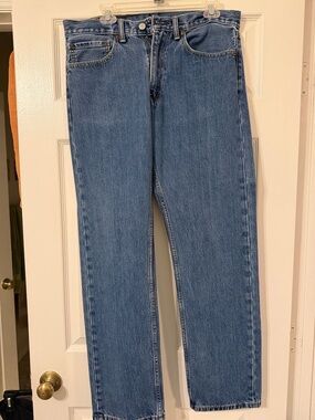 Levi's Medium Blue 505 Relaxed Back Pocket Jeans